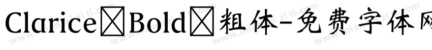 Clarice Bold 粗体字体转换